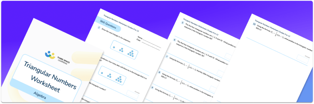 [FREE] Triangular Numbers Worksheet