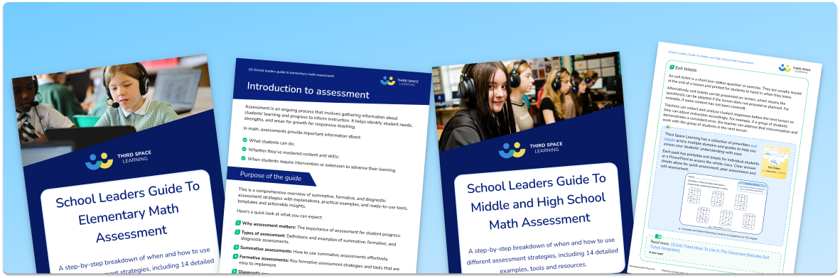 School Leaders Guide To Math Assessment