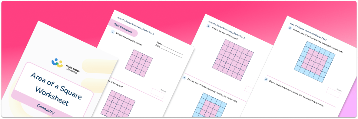 Area Of A Square Worksheet