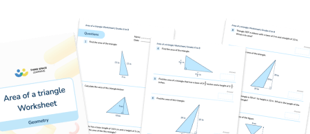 Area Of A Triangle Worksheet