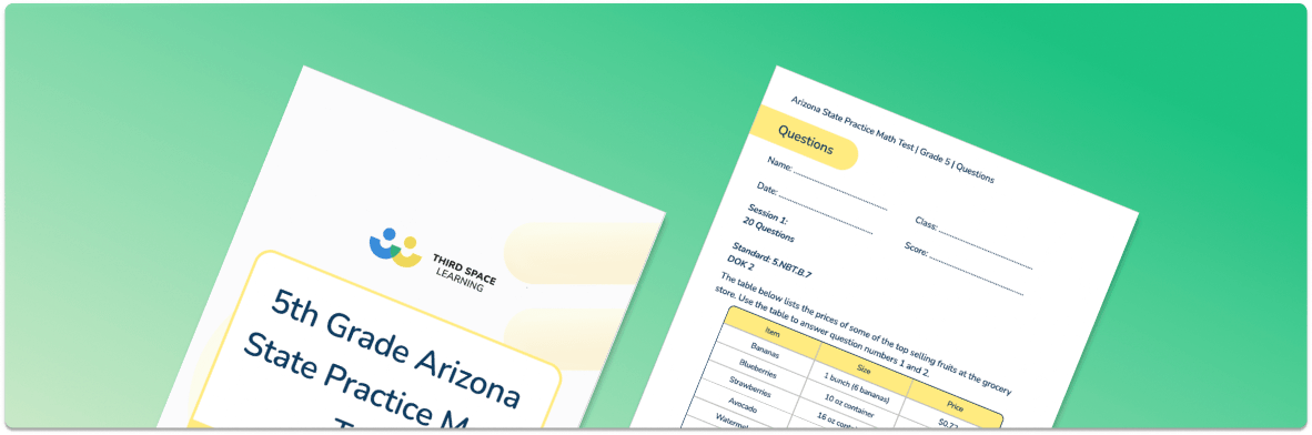 5th Grade Arizona AASA Practice Test