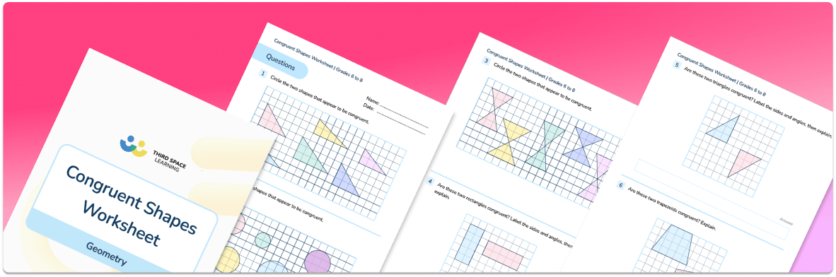 Congruent Shapes Worksheet