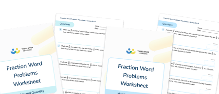 Fraction Word Problems Worksheet