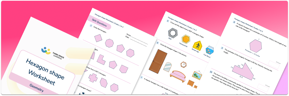 Hexagon Shape Worksheet