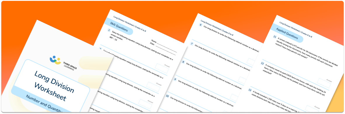 Long Division Worksheet