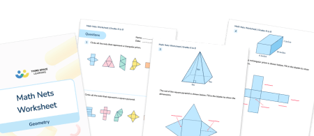 Math Nets Worksheet