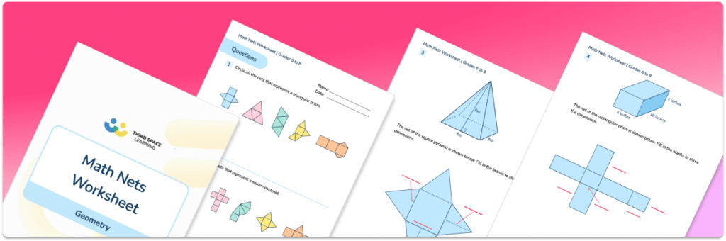 [FREE] Math Nets Worksheet