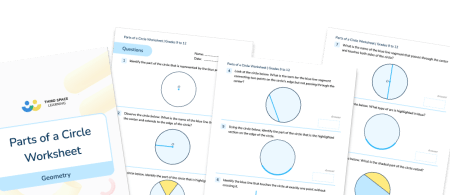 Parts Of A Circle Worksheet