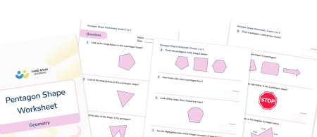 [FREE] Pentagon Shape Worksheet (Grade 2 and 3)