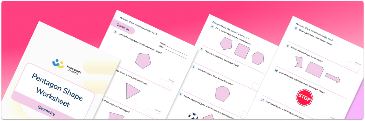 Pentagon Shape Worksheet