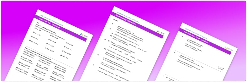 Scale drawing KS3 maths worksheet