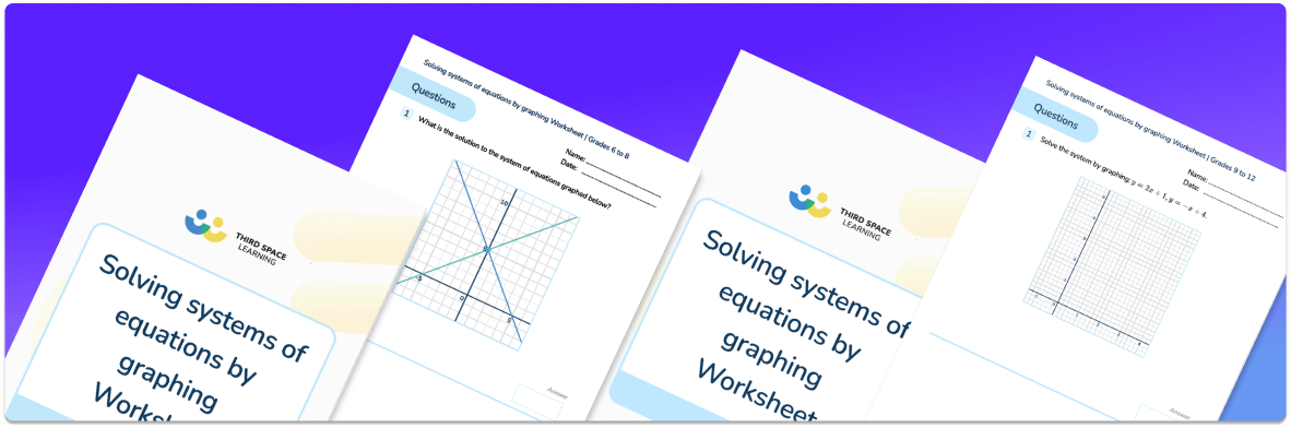 Solving Systems Of Equations By Graphing Worksheet