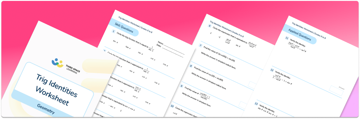Trig Identities Worksheet