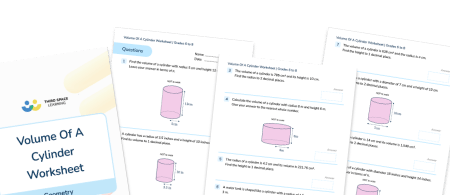 Volume Of A Cylinder Worksheet