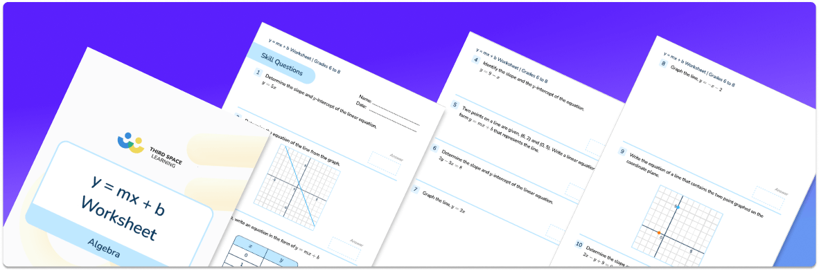 y=mx+b Worksheet