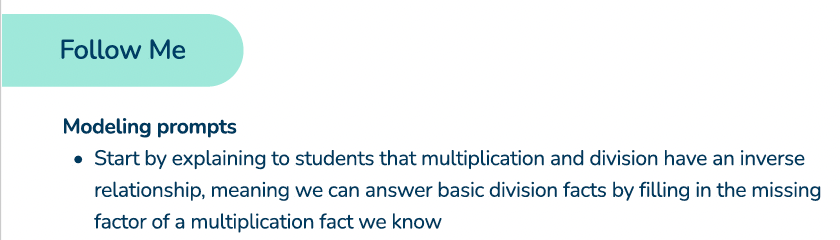 Modeling prompts for interventionists 