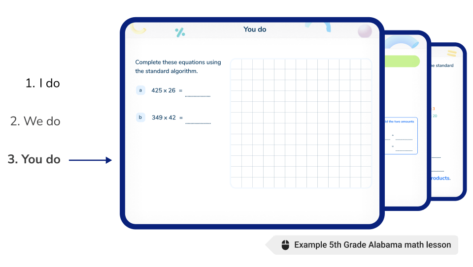 <h4>Alabama-aligned math lessons</h4><br>