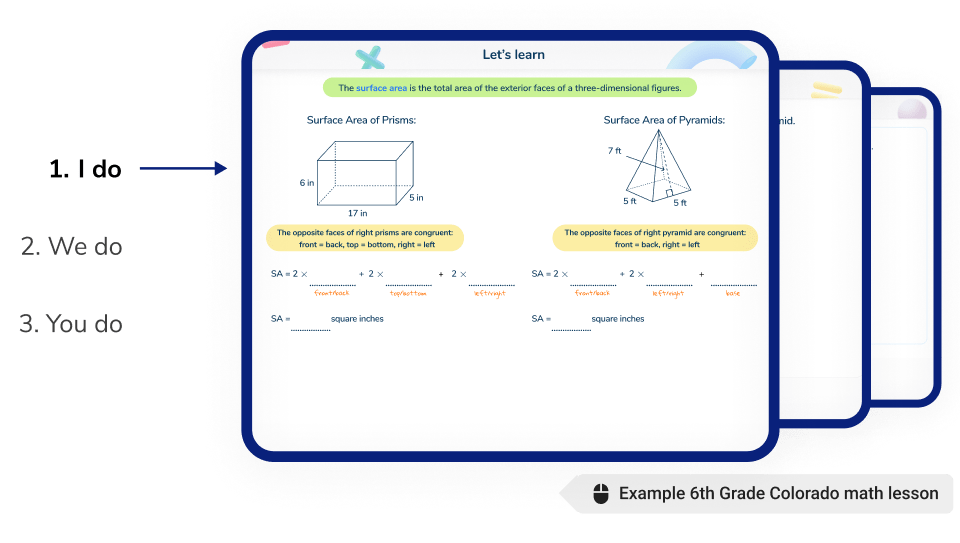 <h4>Standards-aligned math lessons</h4><br>