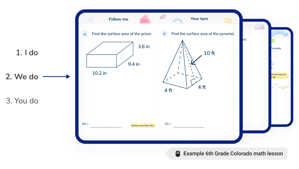 <h4>Standards-aligned math lessons</h4><br>