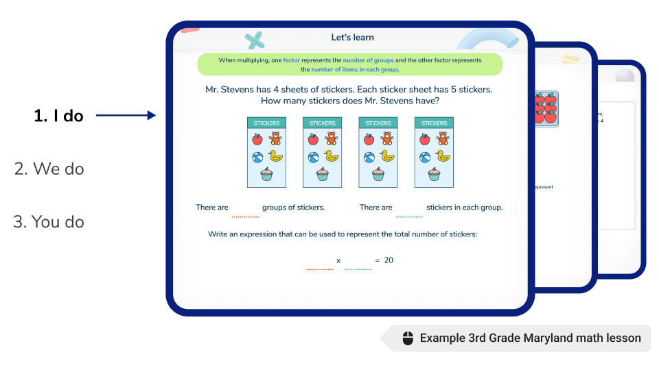 <h4>Maryland-Aligned math lessons</h4><br>