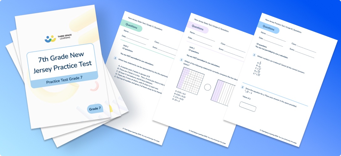 3rd Grade To 8th Grade New Jersey NJSLA Practice Tests