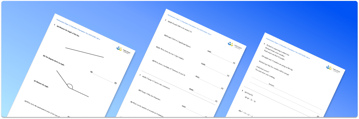 OCR Maths Foundation Papers: Set 4 (2025)