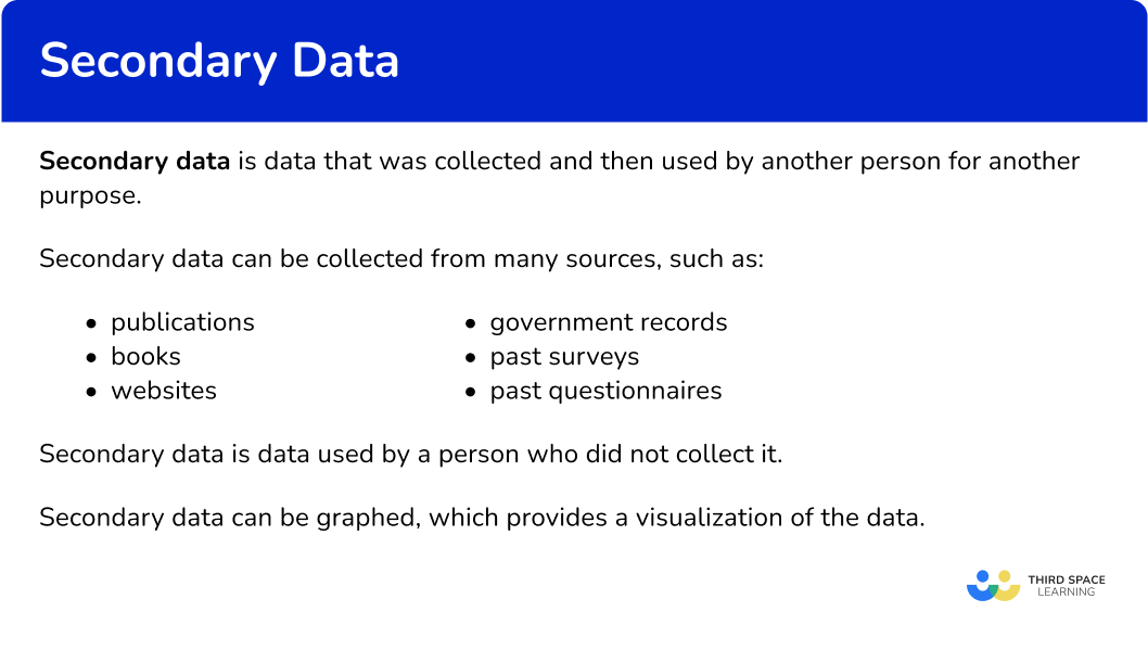 What is secondary data?