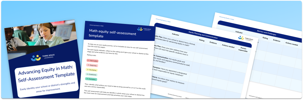 Advancing Equity in Math: Self-Assessment Template