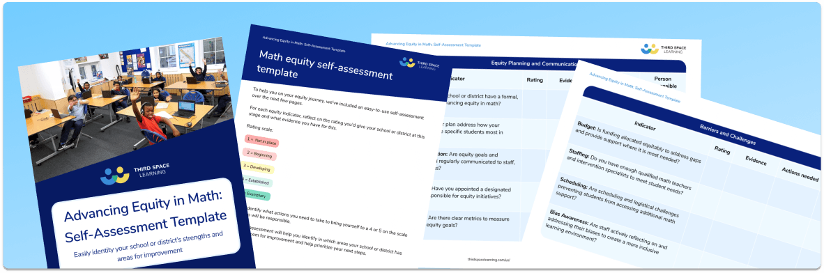 Advancing Equity in Math: Self-Assessment Template