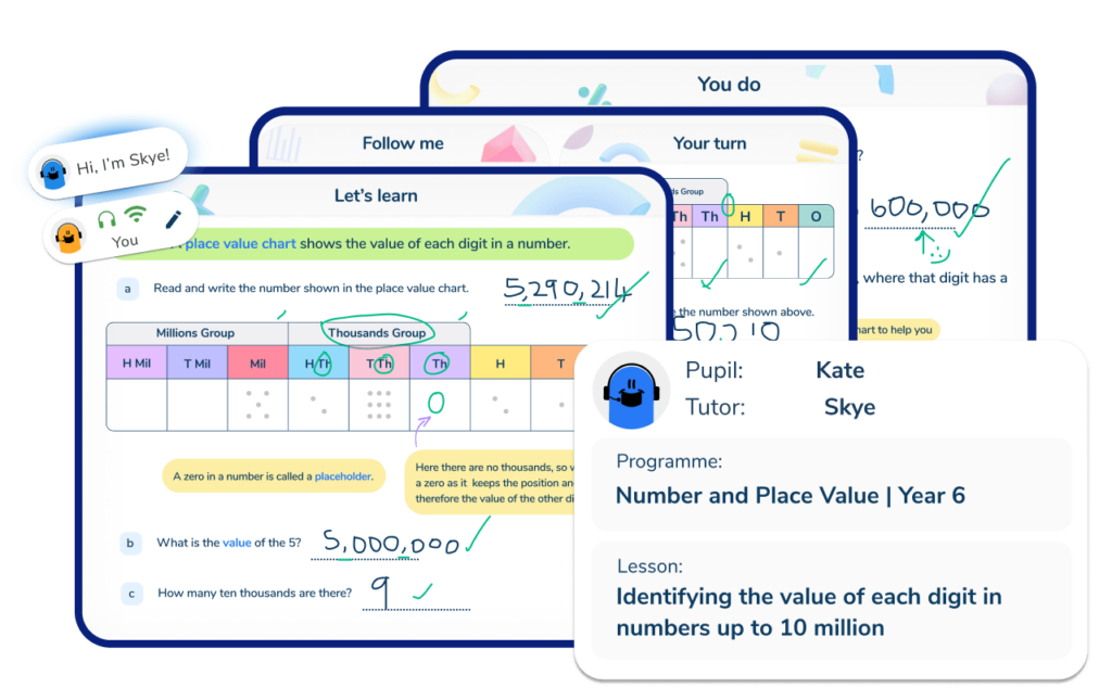 structured lessons ai primary tutor