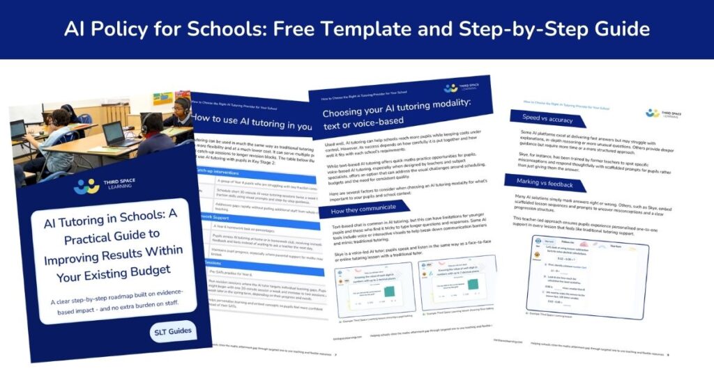 AI tutoring policy and template 