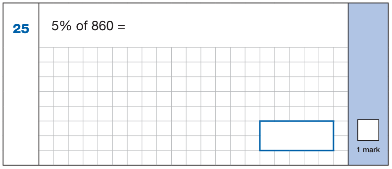 KS2 sats 2025 papers: arithmetic question 25
