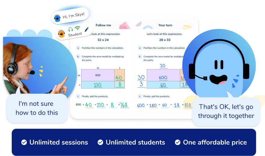 elementary school ai math tutoring