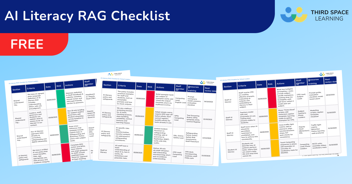 AI Literacy in Schools: A Practical Guide for Teachers and Leaders