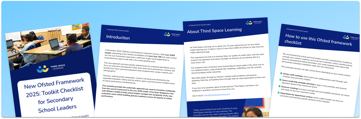 New Ofsted Framework 2025 Toolkit Checklist