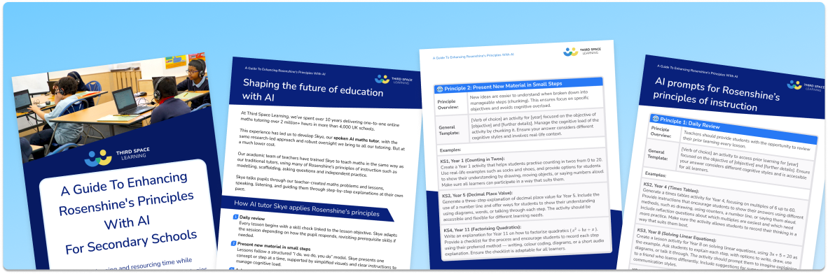 A Guide to Enhancing Rosenshine’s Principles with AI