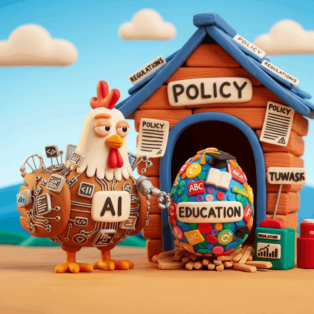 Chicken and egg AI integration with schools.