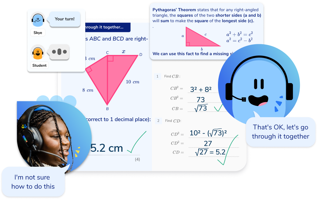 School intervention with AI maths tutor Skye 