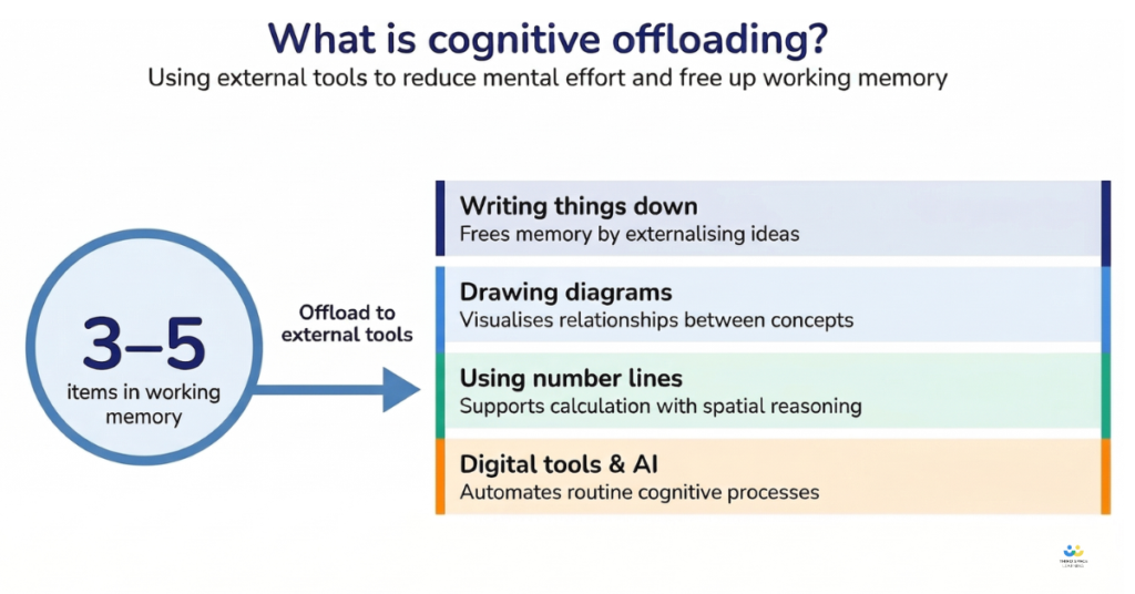 What is cognitive offloading infographic 