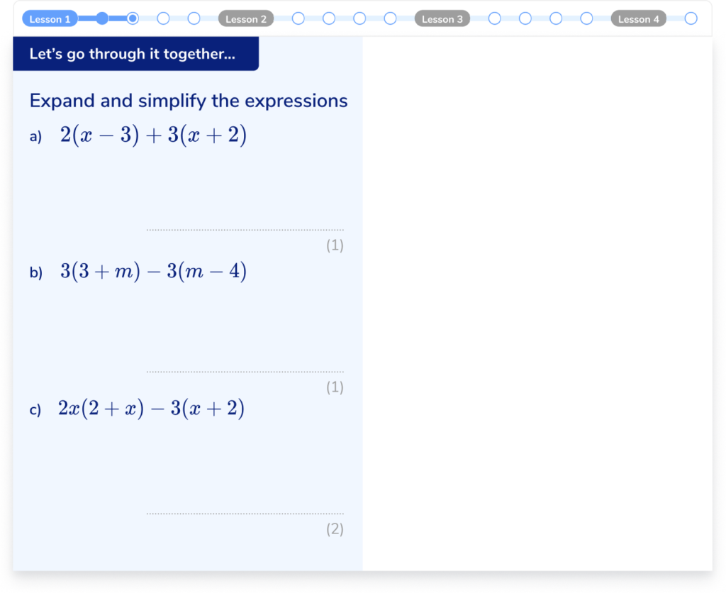 GCSE maths revision lesson targeted support 