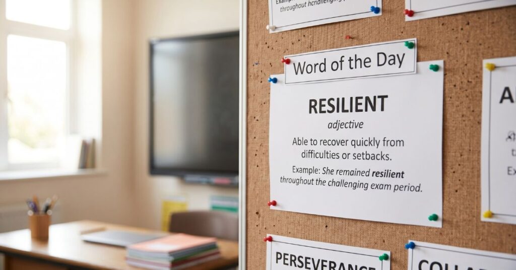 Word of the day form time idea