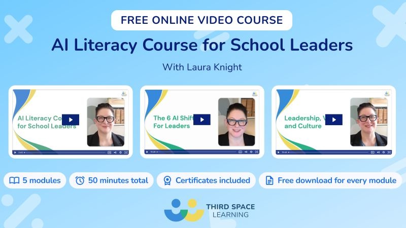 Third Space Learning's AI training course for teachers 