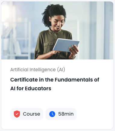 National college AI training course for teachers 
