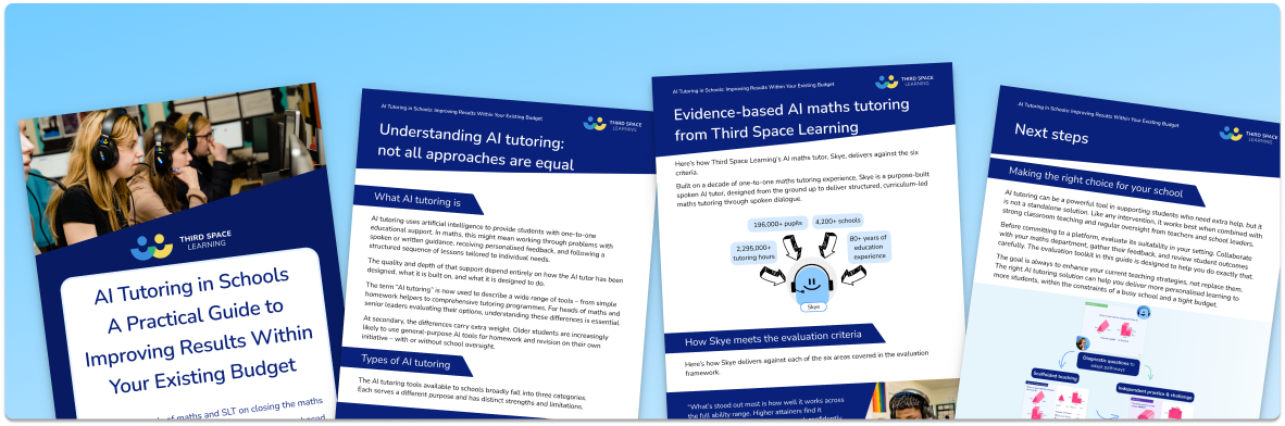 AI Tutoring in Schools: A Practical Guide to Improving Results Within Your Existing Budget