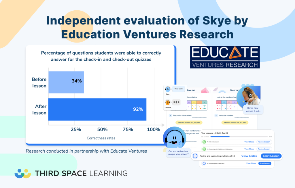 What Educate Ventures Research Independent Evaluation Found About High-Impact AI Maths Tutoring