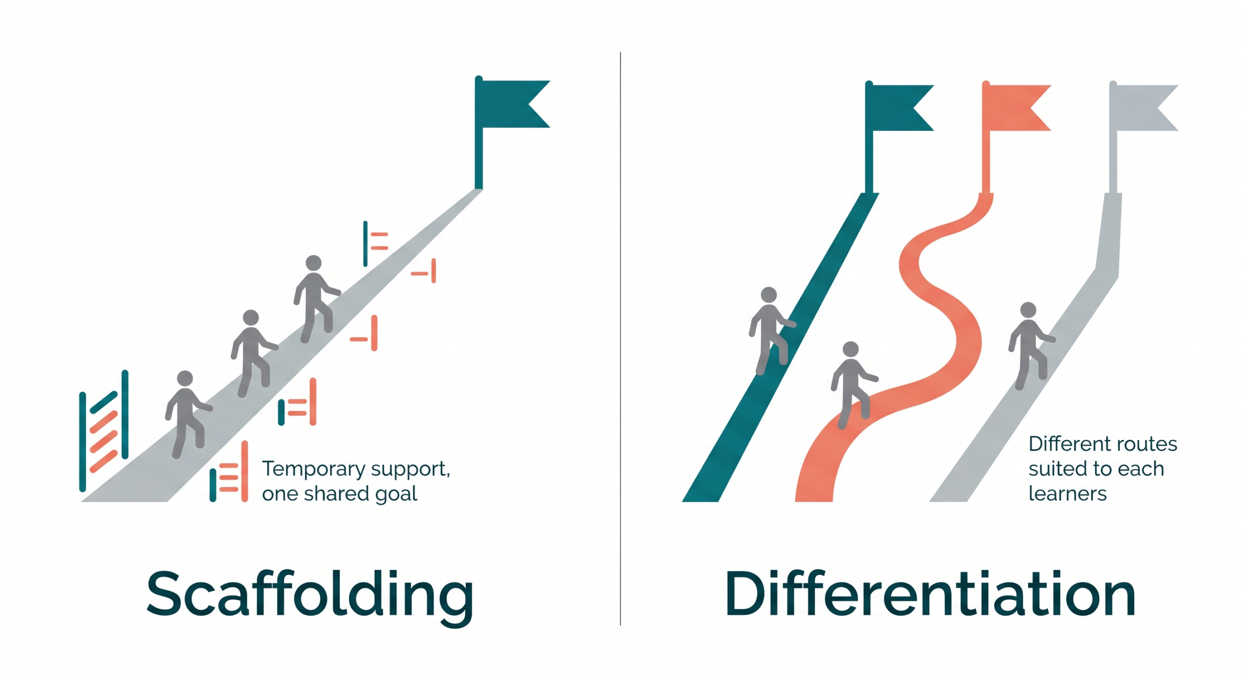 scaffolding in education vs differentiation 