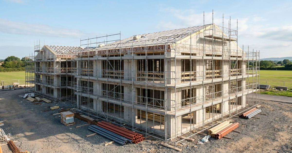 Scaffolding in education building site representation 