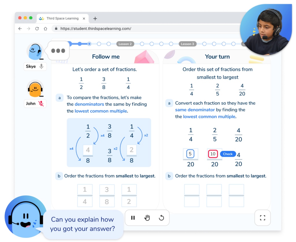 year 5 ai maths tutoring programme.png Primary AI tutoring lesson with Skye