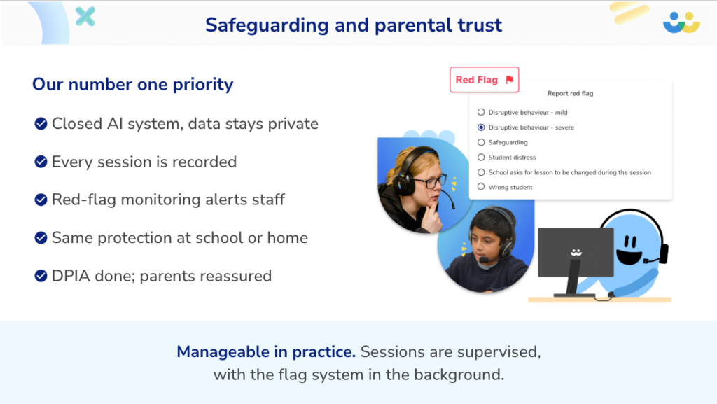 Safeguarding with AI maths tutor Skye