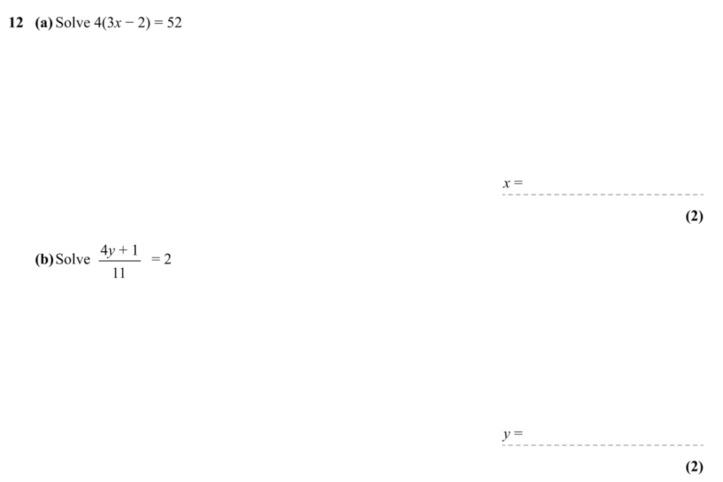 Third Space Learning’s Edexcel Foundation Set 5 Paper 3, Q12
